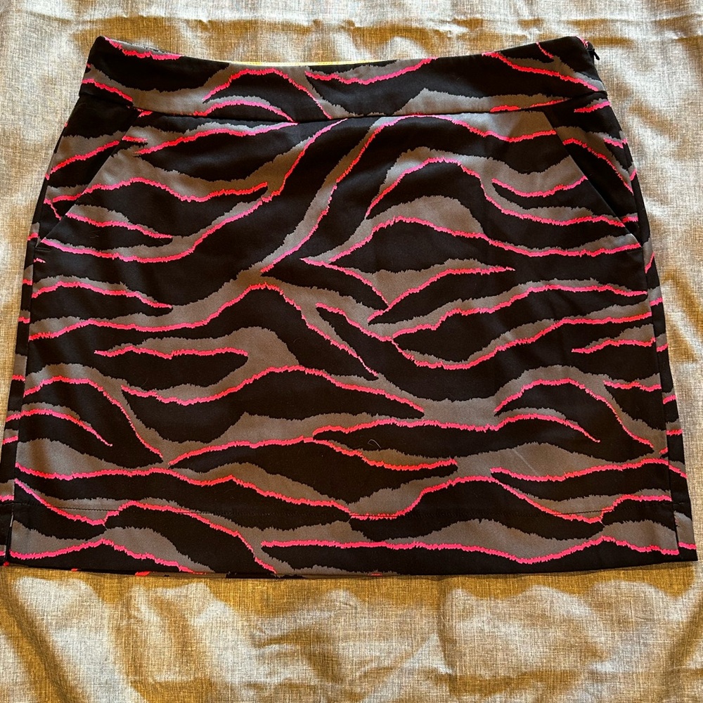 Loudmouth Black and Pink Zebra Mini Skort